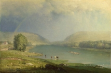 londongallery/george inness - the delaware water gap